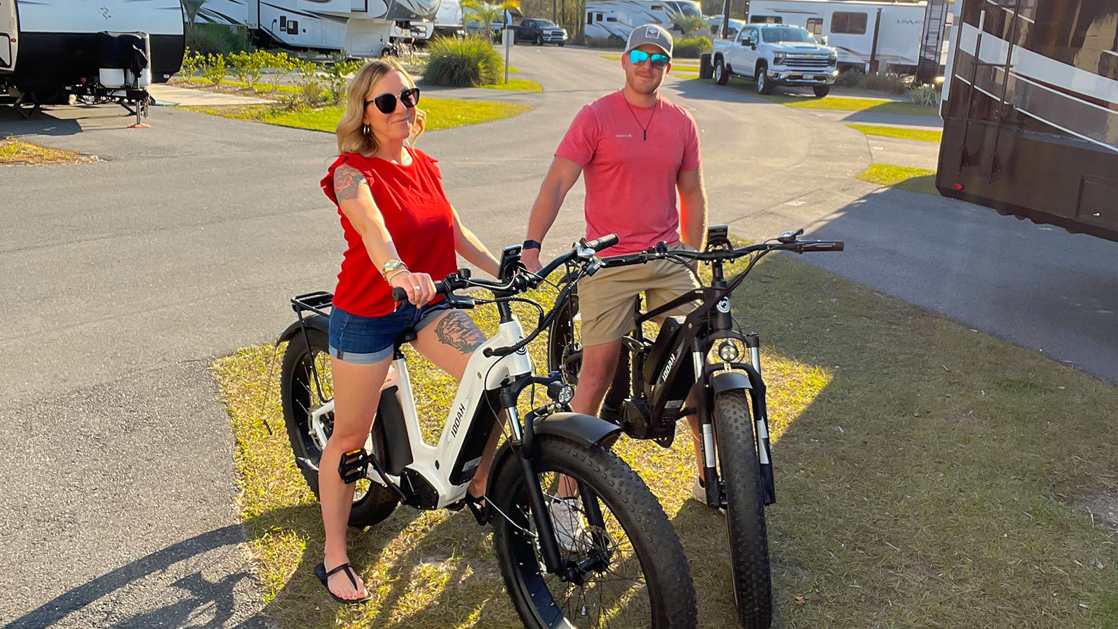 Bilder vom Fahren mit dem E-Bike