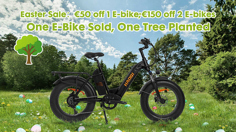 Ride with HAOQI - One E-Bike Sold, One Tree Planted!
