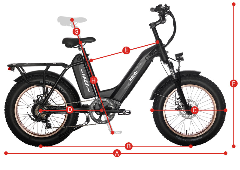 HAOQI Antelope E-Bike Geometrie