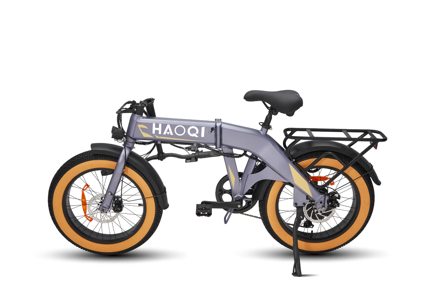 haoqi squirrel folding e-bike gray
