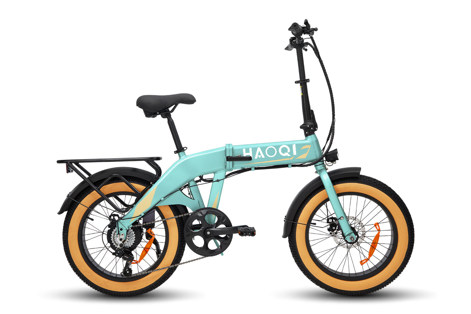 haoqi squirrel folding e-bike blue