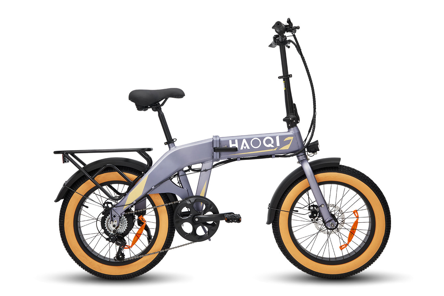 biria e bike klapprad Haoqi Squirrel Klappbares Elektrofahrrad, Faltbares Fat Tire E-Bike