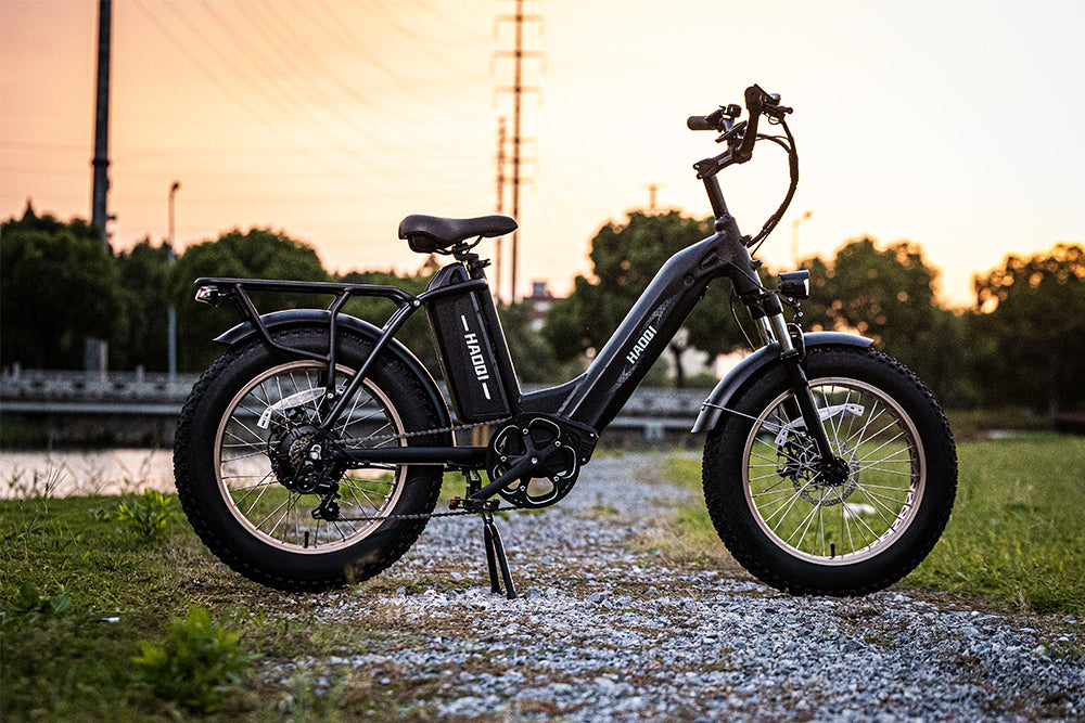 HAOQI Doppelbatterie E-Bike Ausflug