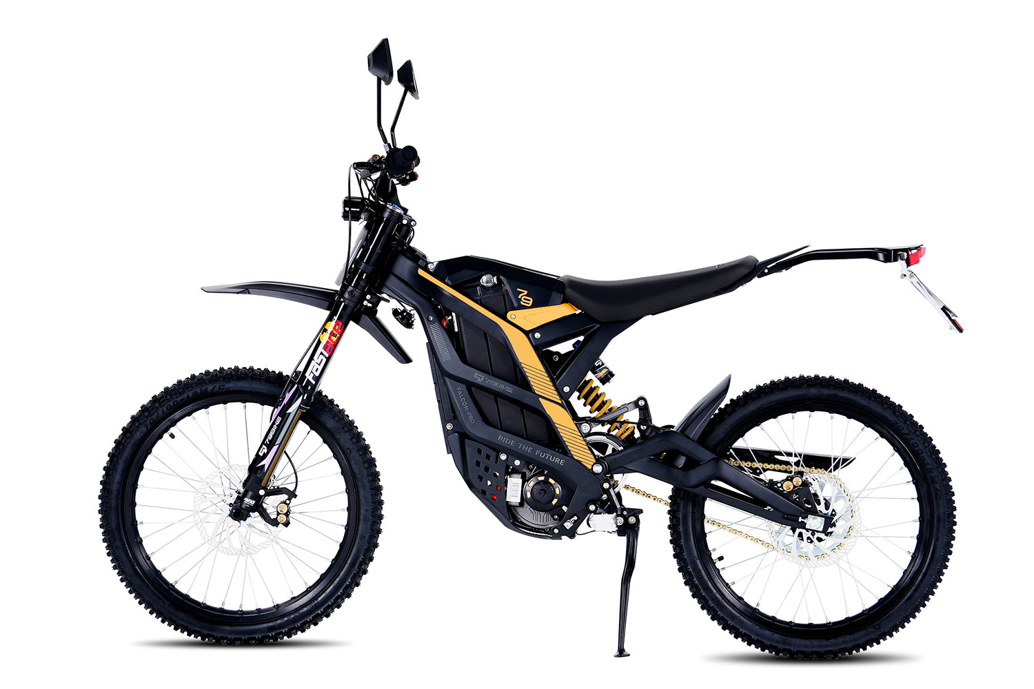 79bike falcon pro electric dirt motorcycle black yellow