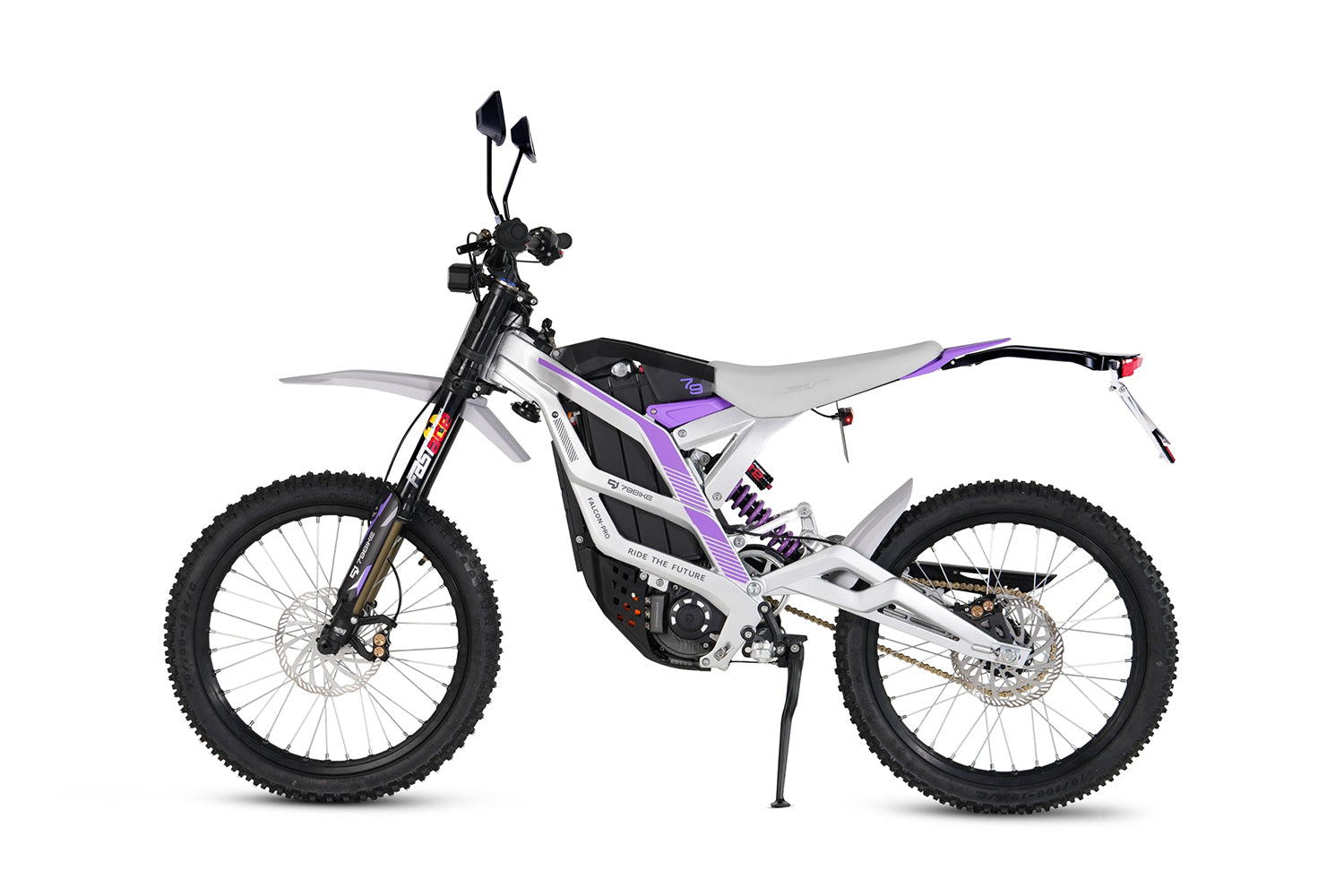 79bike falcon pro electric dirt motorcycle silver purple