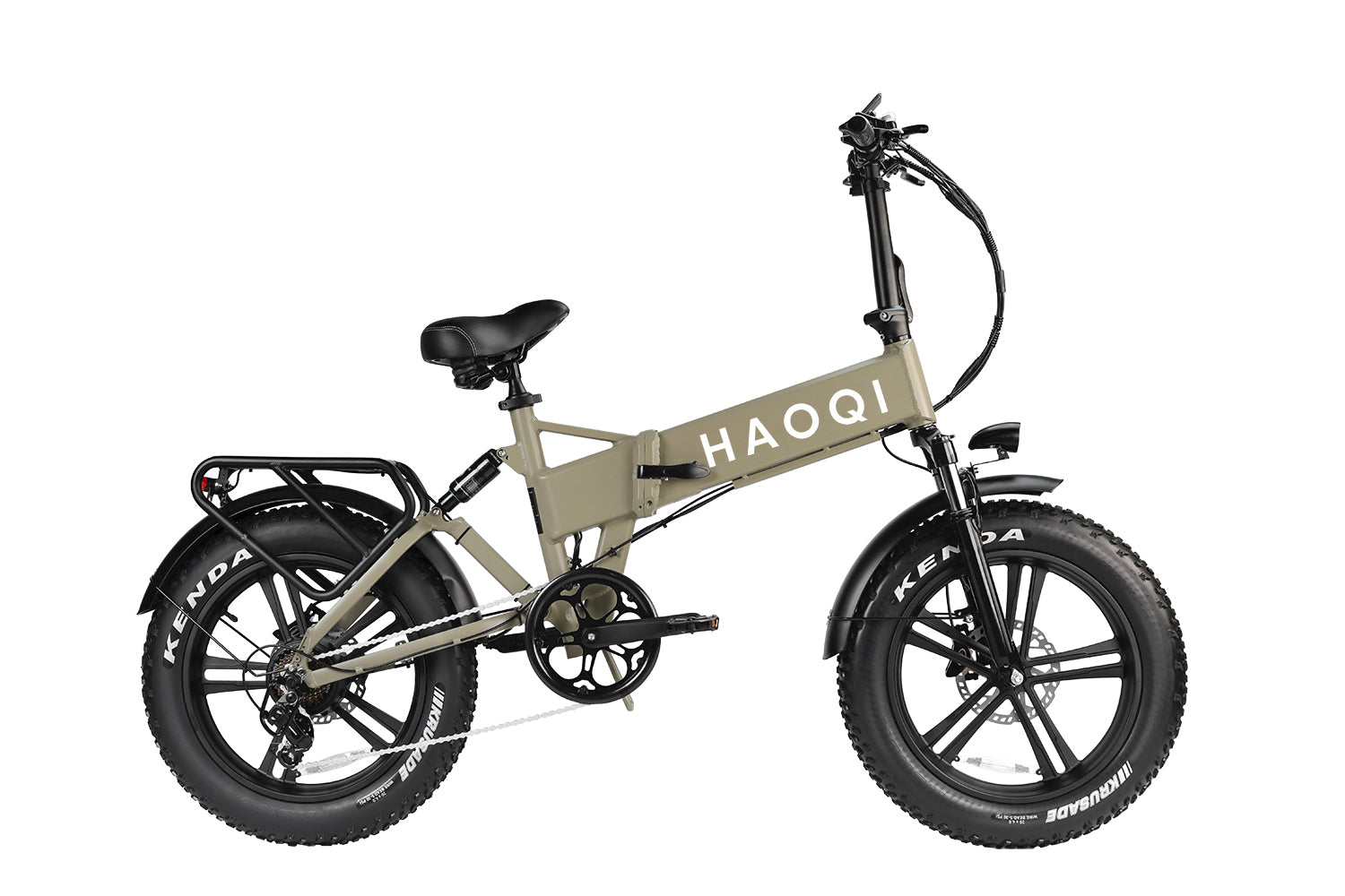 Haoqi Folding E-bike EB3 off-road tires Khaki main image