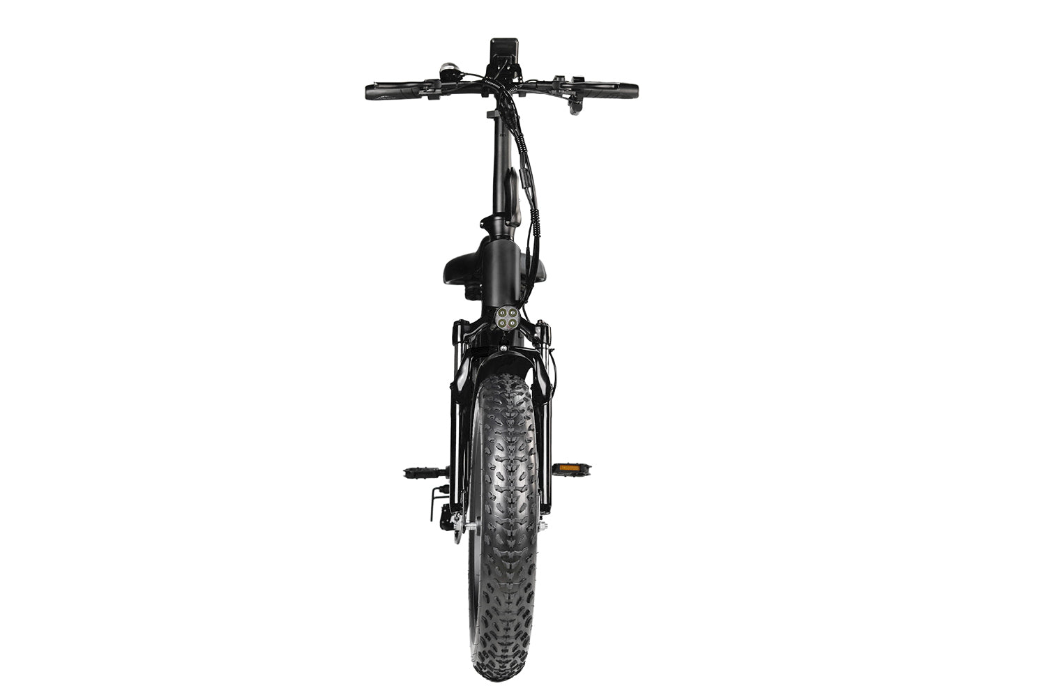 Haoqi Folding E-bike EB3 off-road tires black Front view