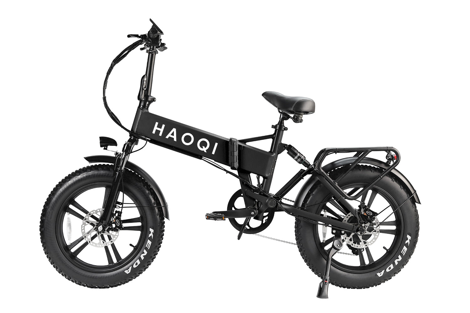 Haoqi Folding E-bike EB3 off-road tires black image 2
