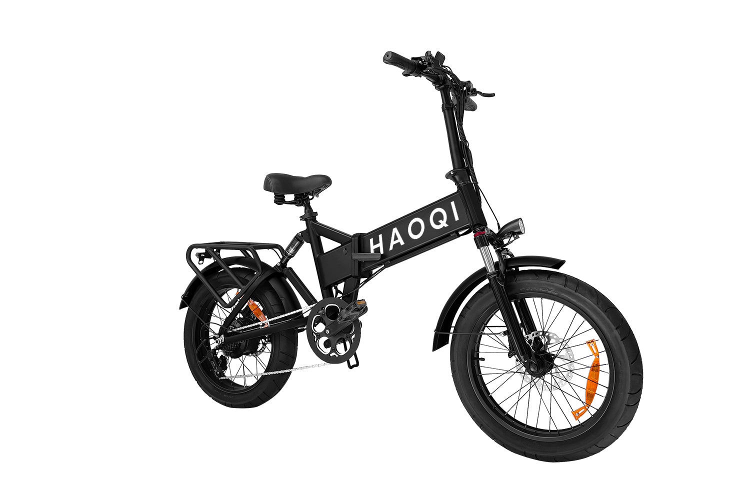 Haoqi Folding E-bike EB3 urban tires black Side view 2