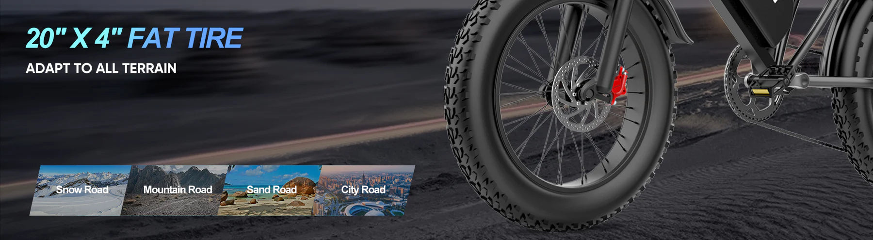 Ridstar Q20 Pro E-Motorcycle fat tire