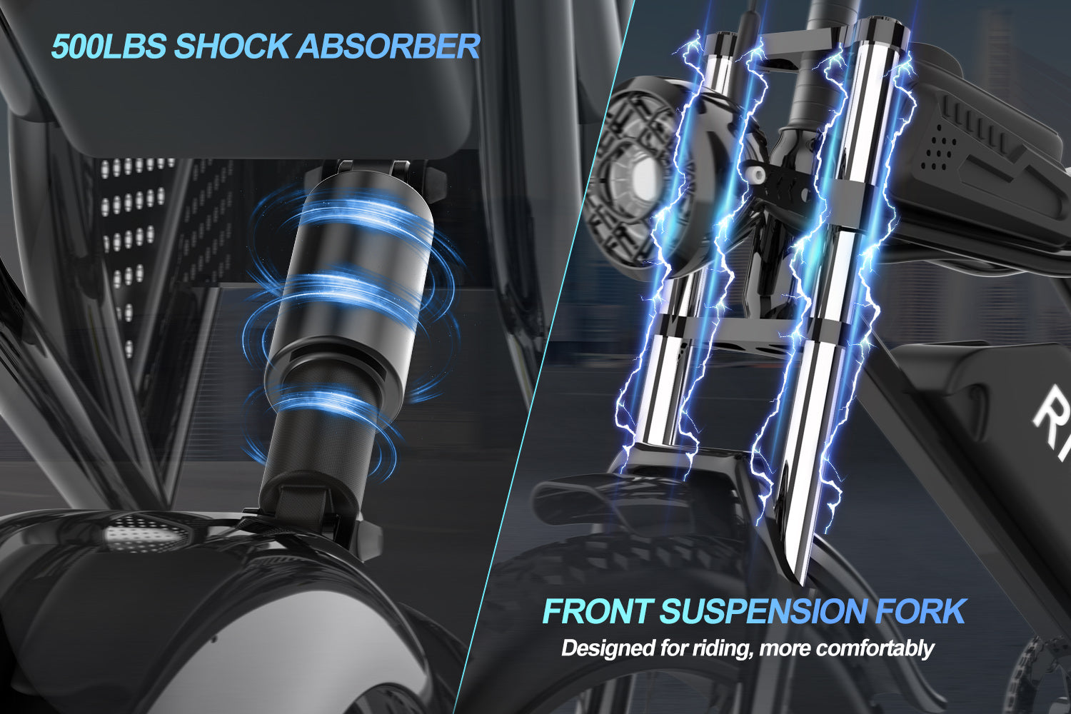 Ridstar Q20 Pro Ebike Suspension