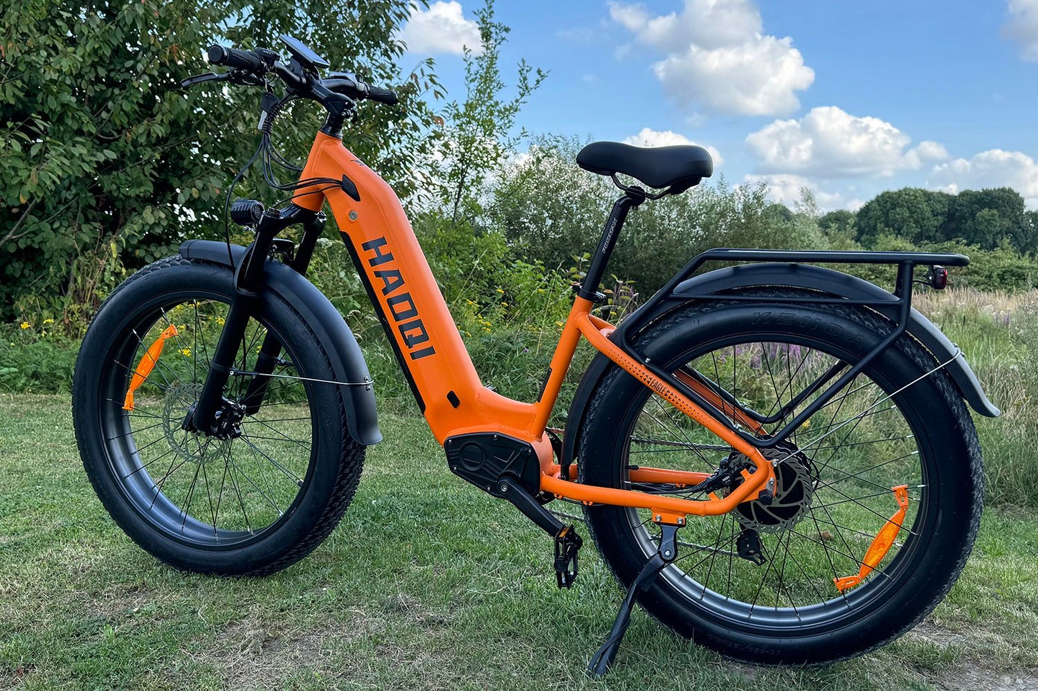 haoqi step thru e-bike orange eagle